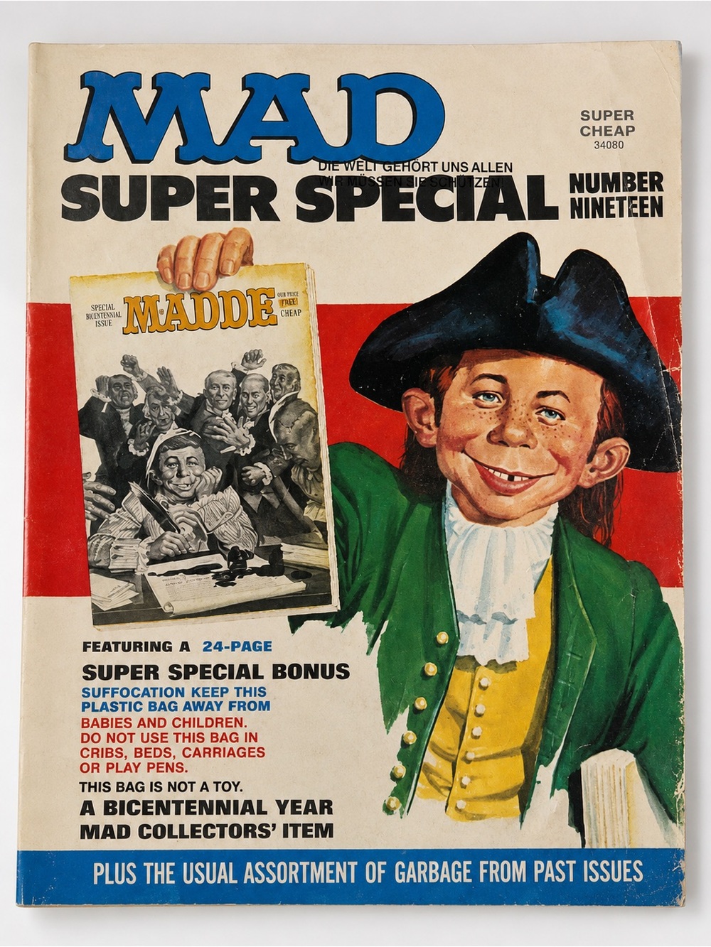 Vintage MAD Magazine Super Special #19 Bicentennial Year Collectors’ Item 1970s